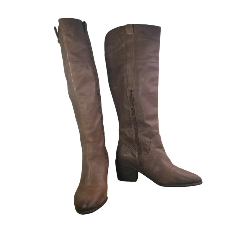 Vince Camuto Mordona leather tall riding boots